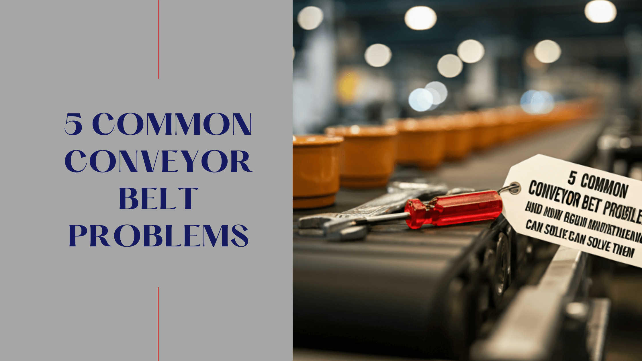 5 Common Conveyor Belt Problems and How Regular Maintenance Can Solve Them