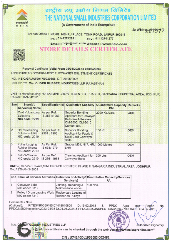 STORE DETAILS CERTIFICATE