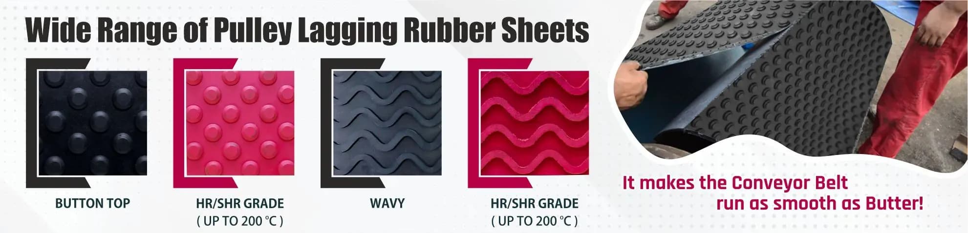 Pulley Lagging Rubber Sheet