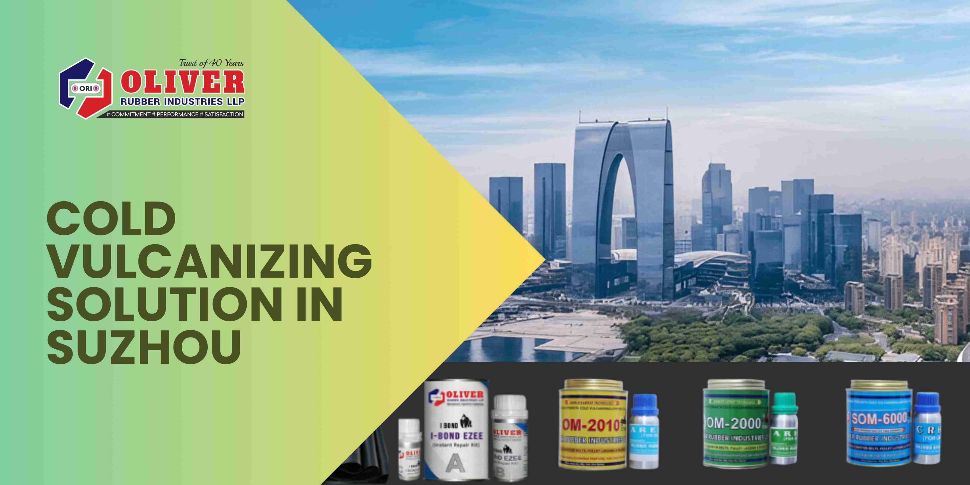 Cold Vulcanizing Solution & Diamond Rubber Sheet in Puerto Suzhou, China